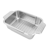 Expandable Dish Drying Rack Stainless Steel Over Sink Dish Drainer Rack Basket Shelf for Kitchen V1294-YM0901-3118240189011