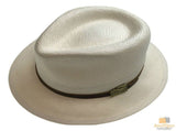 Premium STRAW HAT Panama Trilby Fedora Feather Sun Beach Brim Cap USA Made BR005 - Small V563-BR-BR005-S63_4-67_8