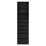 Artiss 6 Chest of Drawers Tallboy Cabinet Black FURNI-N-CDR-6D3S-BK-AB