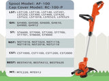 24 Pack Weed Eater String Compatible With Black and Decker Weed Wacker, AF-100 String Trimmer Line, V1258-DP02-C-884