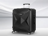 Wanderlite 28-inch Luggage Set with TSA LockABS Hard Shell Travel Suitcase Organiser Luggage Case LUG-ABS-DM-28-BK
