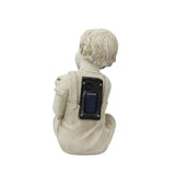 Solar Garden Statues Garden Children Boy Girl Statue Sculpture Decor Boys Girls For V1192-AZ-W-11520