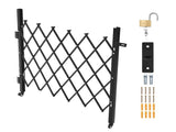 Single Folding Security Gate, Lockable Scissor Gate with 360 degree Swivel Casters, Outdoor V952-GZDZDAQM5157HX49X001V0