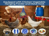 57 Pcs Automatic Chicken Waterer System Set, Chicken Watering Kit with 8 Water Cups & Float Valve, V1107-CS-OIBTKD8
