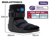 EQUIPMED CAM Walker Moon Boot Large, Foot Injury Support, Ankle Recovery, Adjustable Fit, V219-WLAMBTMH6KLA