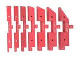 Router Table Setup Bars 7pcs Aluminum Setup Blocks Height Gauge Set for Router Table Saw Accessories V1294-YM0521-3114230054511