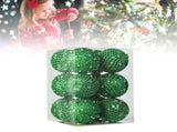12pcs Xmas Ball Ornament Creative Lightweight Foam Xmas Tree Decorative Ball for Wedding Home V1294-YM0901-3115240094413