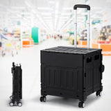 Emajin Shopping Trolley Cart 75L Foldable Black ST-75L-PLA-BK