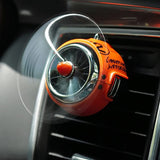 Car Air Freshener Aromatherapy Essential Oil Diffuser Locket Clip with 5 Refill Pieces V1192-AZ-W-11794