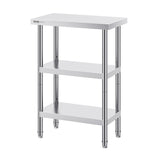 Stainless Steel Food Prep Table, 14 x 24 x 34 Inch Commercial Kitchen Worktable, with 2 Adjustable V952-CFBXGGZTSCGZZZ9YVV0