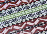 Lozenge Pattern Bohemian Style Canvas Backpack - Vintage Tribal Pattern Travel Bag with Leather V888-ELOSUNG12567