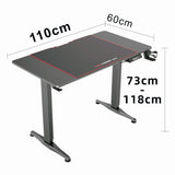 Gaming Standing Home Office Lift Electric Height Adjustable Sit To Stand Motorized Standing V255-GAMINGSD-1160