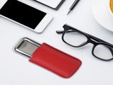 Cigar Case Holder Portable Leather 2 Holder Cigar Case with Stainless Steel Tube for Outdoor Travel V1294-YM0703-3117230048511