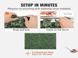 Ivy Privacy Fence, 1830 x 2440 mm Artificial Green Wall Screen, Greenery Ivy Fence with Mesh Cloth V952-WLSRZZWQ1J965BH6XV0