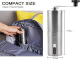 Manual Coffee Grinder Stainless Steel With Adjustable Ceramic Conical Burrs Compact Portable For V1237-ZY-807-095