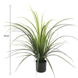 Potted Artificial Long Grass 75cm UV Resistant V637-DP1219243