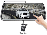 10-Inch Dual Lens Dash Cam Mirror - 1080P FHD Touch Screen Car DVR with Rear Camera, Night Vision & V888-ELOSUNG35863