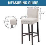 100% Waterproof Bar Stool Cover Stretch Counter Stool Pub Chair Slipcover for Dining Room Removable V1258-DP02-F-641