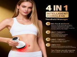 4-in-1 Cordless Body Sculpting Massager Rechargeable Massage Tool with Heat, Light & Vibration for V1107-CS-DDGSY