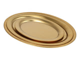 3pcs Stainless Steel Dessert Tray Mirror Polishing Process Snack Jewelry Display TrayGold V1294-YM0523-3118210306011
