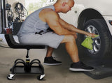 Rolling Garage Stool 300LBS Adjustable Mechanic Work Shop Seat w/Casters V952-HSKSJJXGZYBDDF5PZV0