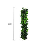 Artificial Extendable Hanging Bright Green Ivy Bush with Purple Flowers 55cm UV Resistant V637-DP22582