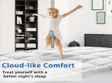 Bamboo Pillowtop Mattress Topper Luxury Bedding Mat Pad Protector Cover Single 90 x 190 cm V201-W12782550