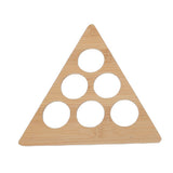 Coffee Capsule Storage Rack Triangular Rotating Wood Desktop Coffee Capsule Organizer for 24 Coffee V1294-YM0901-3118250184111