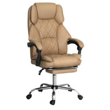 Artiss Executive Office Chair Leather Footrest Espresso OCHAIR-G-1051-FT-BR