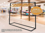 Commercial Clothing Garment Rack Retail Shop Black V63-835721