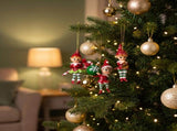 Christabelle 3 Elf Christmas Ornaments Assorted Novelty Figures 10.5cm Xmas Tree Decorations Ha 112_SHD2007