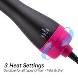 Hair Dryer Brush Blow Dryer Brush in One,Professional Hot Air Brush with Negative Ion Anti-frizz V1192-AZ-W-16527