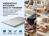Stainless Steel Cutting Board, Hygienic and Dishwasher Safe for Meat Vegetables and Fruit, Silver, V1237-ZY-924-034
