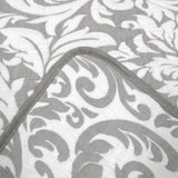 Jane Barrington Grey & White Lightly Quilted Jacquard Reversible Coverlet Set King V442-IDC-COVERLETS-JACQUARD-GREY-KI