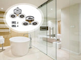 Shower Door Rollers, 23mm Diameter Double-Wheel Sliding Door Roller for Door Tracks, V1192-AZ-W-11181