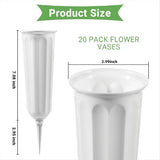 20 Pack Cemetery Vases with Spikes,Plastic Vases fors,Grave Decorations for Cemetery,Grave V1370-AZ4-10216