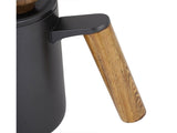 600ml Stainless Steel Drip Coffee Pot, Long Gooseneck Spout Kettle, Black V1263-JX-3005
