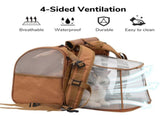 Grey Expandable Breathable Outdoor Portable Large Space Cat Backpack - Pet Carrier for Cats and Dogs V888-ELOSUNG34243