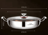 Darzheoy 316 Stainless Steel Hot Pot Lid Large Pots for Cooking Thick Bottom Stew Soup Pots V1189-WXFWAL-20260326-02588
