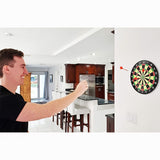 17-inch Red and Green Magnetic Dartboard, 40.5 cm in Diameter, Includes 12 Strong Magnetic Darts and V1106-FBB001