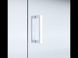 40mm Adjustable Contemporary Corner Sliding Chrome Shower Screen 90x92cm V63-848751