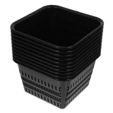 10pcs Black Plastic Orchid Flower Pots with Holes, Breathable Root V1366-AZ2-W-21148