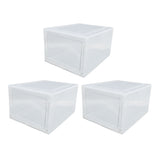Shoe Storage Box Thick Side Opening Space Saving Transparent Stackable Shoe Organizer Foldable Shoe V1294-YM0901-3116240025211