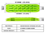 X-BULL Recovery Tracks Boards 10T 2PCS Truck Snow Mud 4WD Offroad Gen2.0 91cm Green V211-AU-ST006