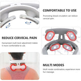 Neck Massager Device - Portable Massager with Heat & Vibration Modes Deep Muscle Activation, 6 V1192-AZ-W-17665