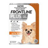 Frontline Plus Dog 0-10kg Orange Small 6pk FRONTLINE-WFPDS6