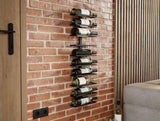 Metal Wall Mount Wine Rack for Wine Bottles, Liquor, Champagne V178-36098