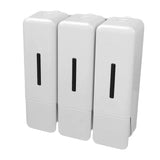 Shower Soap Dispenser 250ml 3 Chamber Leakproof Wall Mount Manual Shampoo and Conditioner Dispenser V1294-YM0901-3112250030411
