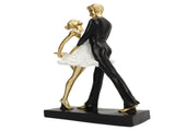 Romantic Couple Dancing Sculpture Decoration Resin Elegant Couple Ballet Dancer Statue Figurine V1294-YM0706-3115230054811