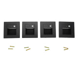 4pcs Motion Sensor Steps Intelligent Induction Embeddded Installation Bedroom Sensor Night V1294-YM0901-3114240038611